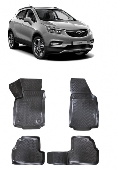 Set covorase cauciuc tip tavita Opel Mokka 2012-2018 [1]