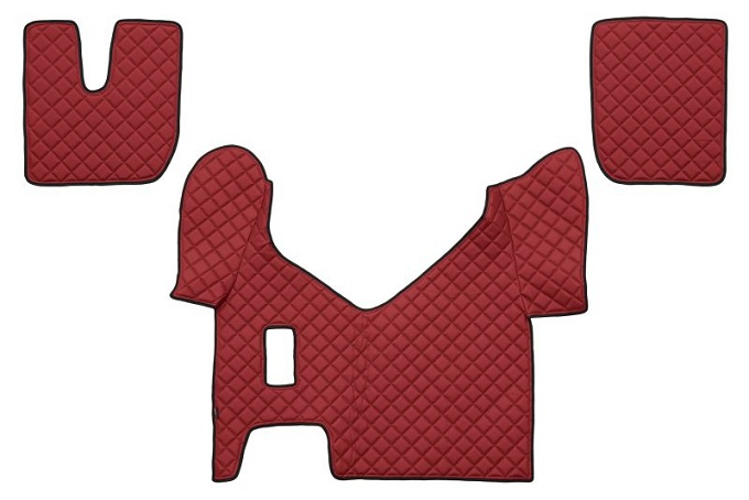 Set covorase piele ecologica truck IVECO STRALIS (2013-2022) ROSU [2]