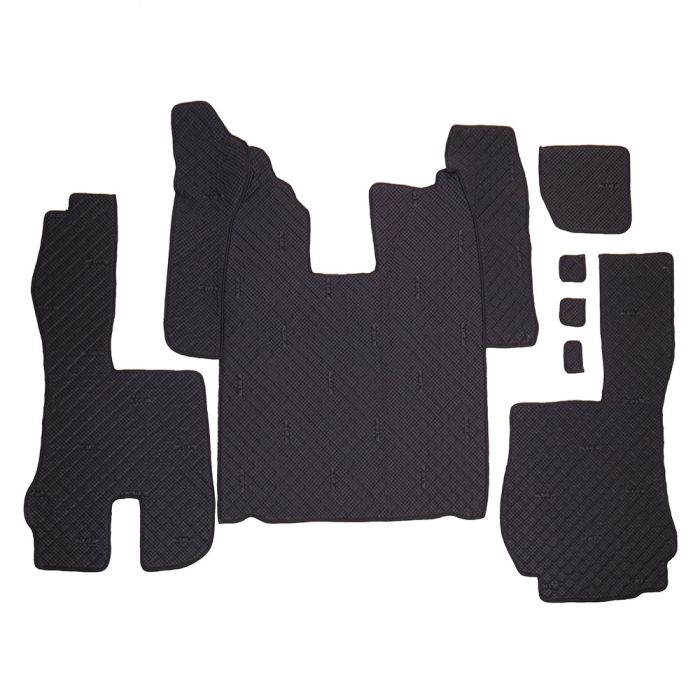Set Covorase Piele Ecologica Truck Umbrella Pentru Scania Seria R 2005-2016, Manuala, Negru [2]