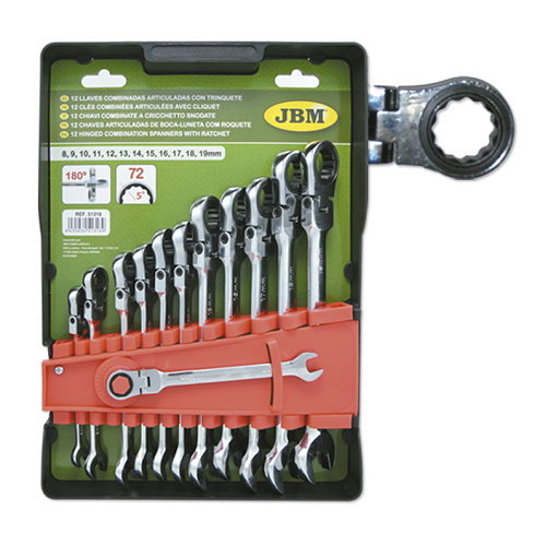 Set De 12 Chei Combinate Flexibile Cu Clichet Jbm [1]