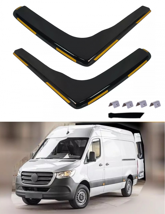 Set de 2 Paravanturi auto pentru geamuri față, pentru MERCEDES SPRINTER W907 2018-2024 [1]
