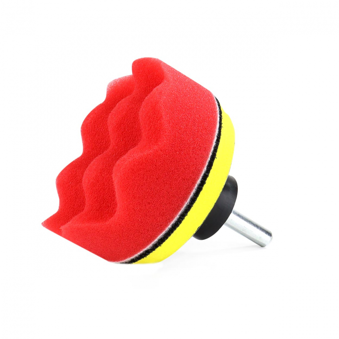 Set de 9 bureți de polisare + disc Ø80 mm + adaptor [3]