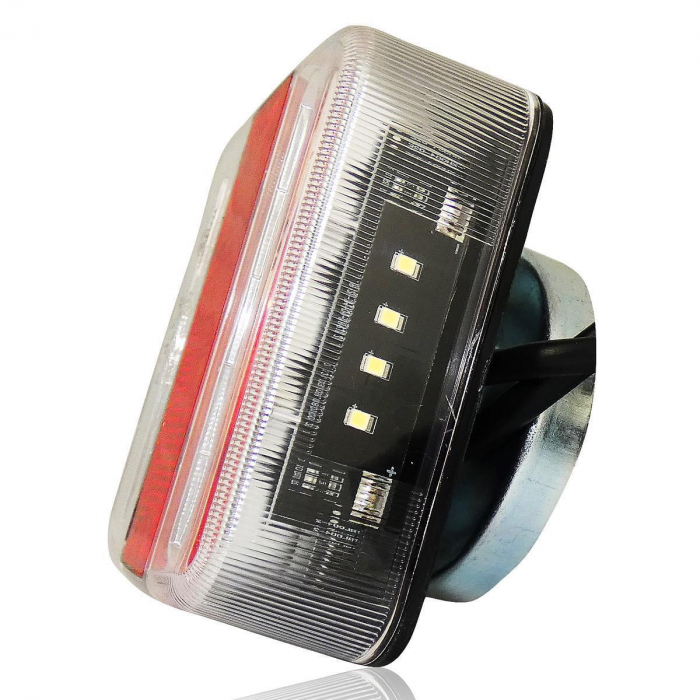Set stopuri LED cu cinci funcții 12V cu magnet și cablu 7,5m pentru remorci, platforme, rulote și altele. [6]
