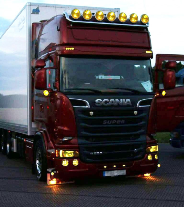 Set Faruri de Ceață LED Stânga + Dreapta pentru Scania P, G, R, T după 2004 - Galben [7]