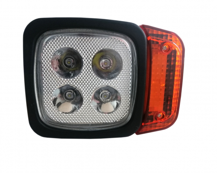 Set faruri LED intermitent, potrivite pentru tractor, mașină de recoltat, excavator, plug de zăpadă, etc. - 4 diode (12W, 1000 lm pentru fiecare lumină) [3]