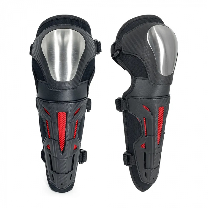 Set  genunchiere și cotiere de protecție întărite pentru motocicletă negru [10]