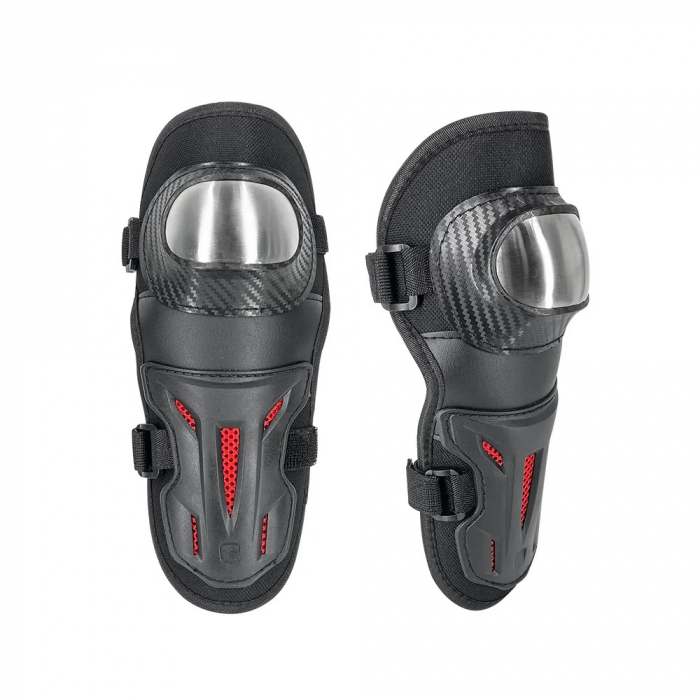 Set  genunchiere și cotiere de protecție întărite pentru motocicletă negru [9]