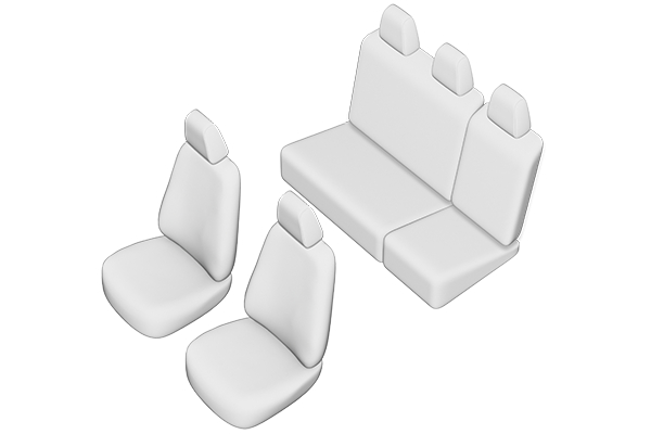 Set Huse Auto Dedicate FIAT DOBLO PANORAMA 5 LOCURI 2006-2013 (BANCHETA FRACTIONATA) [2]