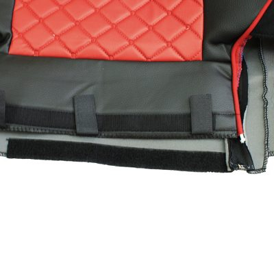 Set huse din piele ecologica pentru DAF XF 106 2015-2021 - Roșu/Negru [5]