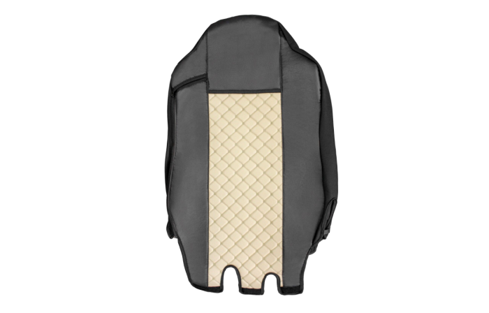 Set huse din piele ecologica pentru IVECO STRALIS S-WAY 2021-2025- Bej/Negru [3]