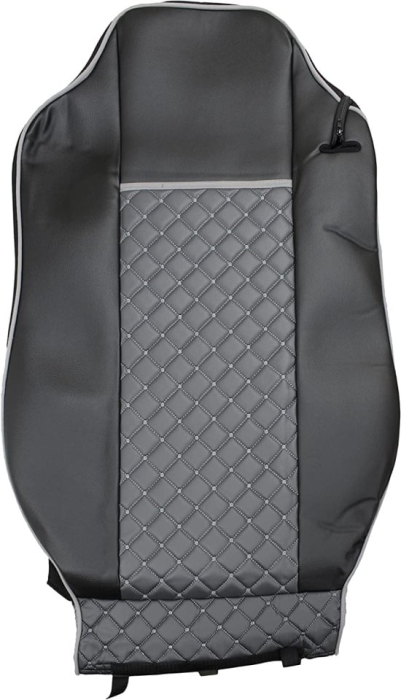 Set huse din piele ecologica pentru IVECO STRALIS S-WAY (2021-2025) Gri/Negru [4]