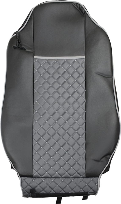 Set huse din piele ecologica pentru IVECO STRALIS S-WAY (2021-2025) Gri/Negru [6]