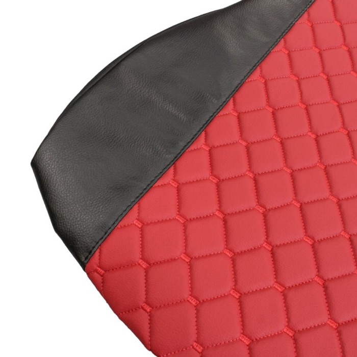 Set huse din piele ecologica pentru IVECO STRALIS S-WAY (2021-2025) Roșu/Negru [4]