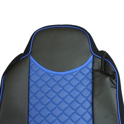 Set huse din piele ecologica pentru MAN TGX 2015–2021 - Albastru/Negru [5]