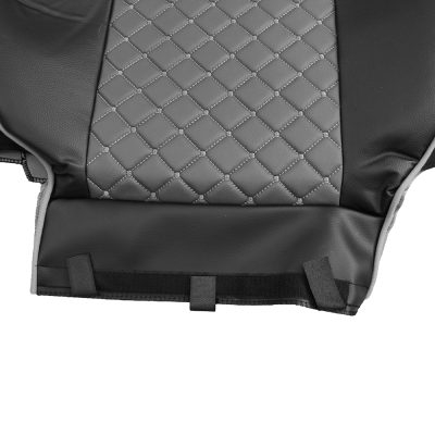 Set huse din piele ecologica pentru MAN TGX 2015–2021 Gri/Negru [5]