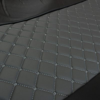 Set huse din piele ecologica pentru MAN TGX 2015–2021 Gri/Negru [8]