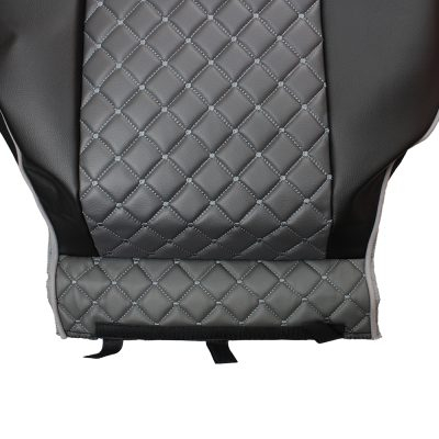 Set huse din piele ecologica pentru MAN TGX 2021-2025 Gri/Negru [5]