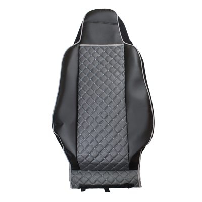 Set huse din piele ecologica pentru MAN TGX 2021-2025 Gri/Negru [3]