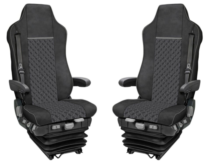 Set huse din piele ecologica pentru MAN TGX 2021-2025 Negru [1]