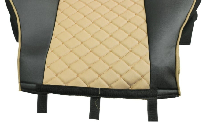 Set huse din piele ecologica pentru MERCEDES ACTROS MP4 (2015-2021) Bej/Negru [5]