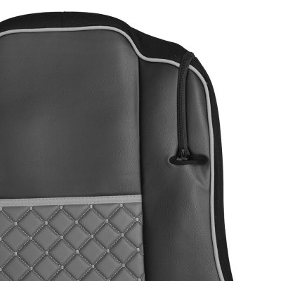 Set huse din piele ecologica pentru MERCEDES ACTROS MP4 (2015-2021) - Gri/Negru [4]