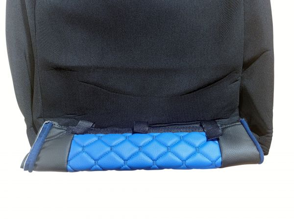 Set huse din piele ecologica pentru VOLVO FH12 2006- 2015 Albastru/Negru [5]