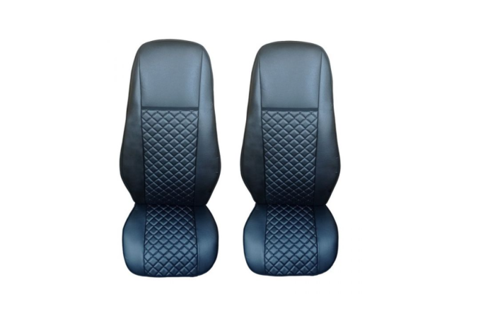 Set huse  din piele ecologica pentru VOLVO FH12 2006- 2015 - Negru [1]