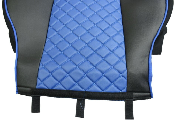 Set huse din piele ecologica pentru VOLVO FH12 (2016-2020) Albastru/Negru [5]