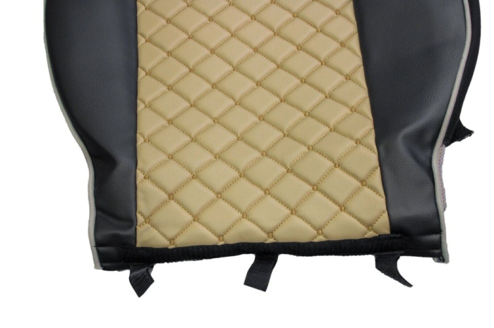 Set huse din piele ecologica pentru VOLVO FH12 (2016-2020) Bej/Negru [4]