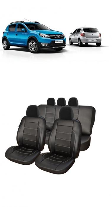 Set huse din piele perforata Dacia Sandero/Sandero Stepway (2012-2020) [1]
