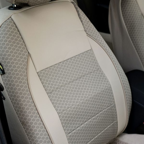 Set huse scaune bej piele si textil BMW X3 2003 - 2010 (bancheta fractionata) [4]