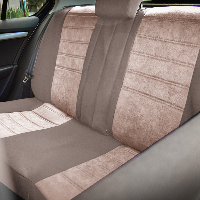 Set Huse Scaune insertii de piele ecologica Skoda Octavia (2009-2019) Bej [2]