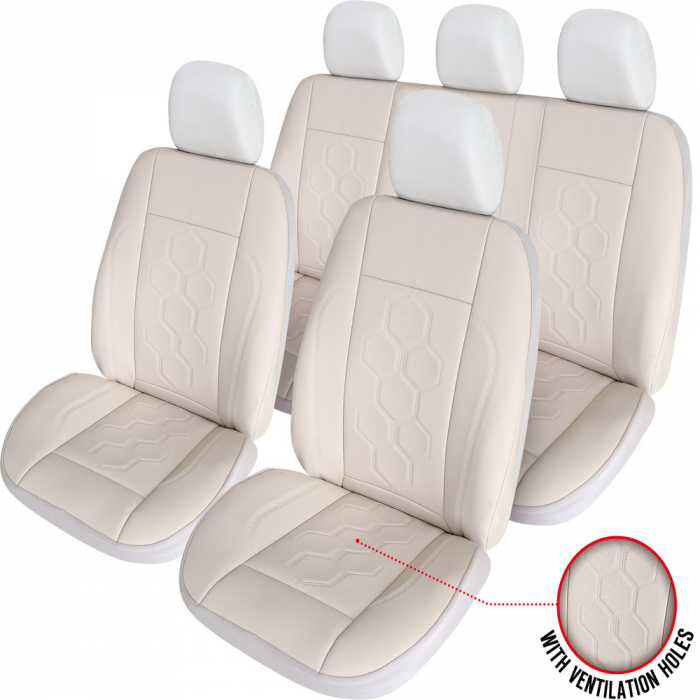 SET HUSE SCAUN EXCLUSIVE LEATHER KING BEJ [1]