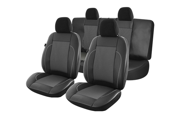 Set Huse Scaune SKODA FABIA 2007-2015 (Bancheta fractionata ) Exclusive Leather Lux [1]