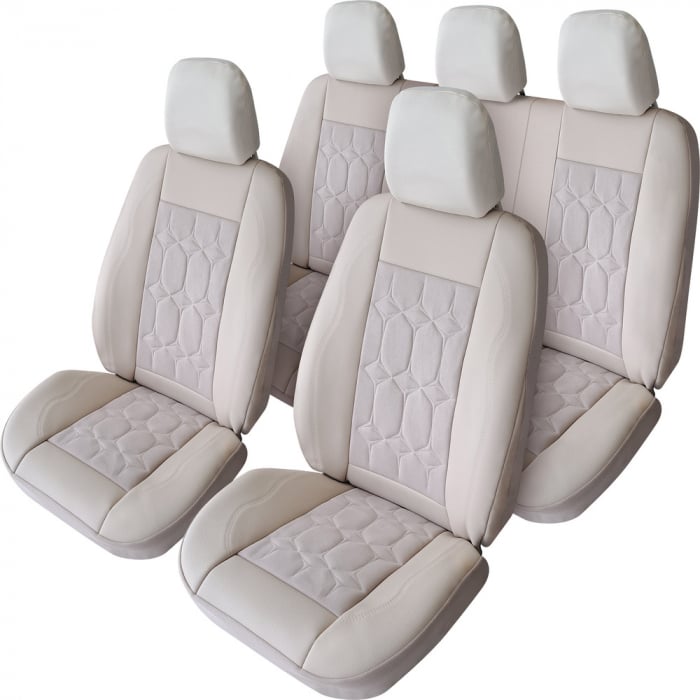 Set huse scaune auto piele alcantara  compatibile  SKODA OCTAVIA III (2013-2019) [2]