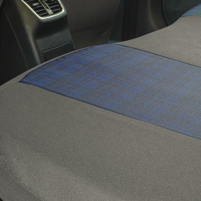 Set Huse Scaune piele si textil compatibile Skoda Octavia (2012-2020) Albastru [5]