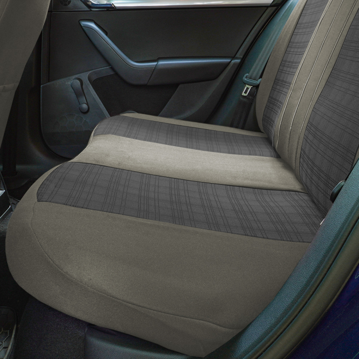 Set Huse Scaune piele si textil compatibile Skoda Octavia (2012-2020) GRI [5]