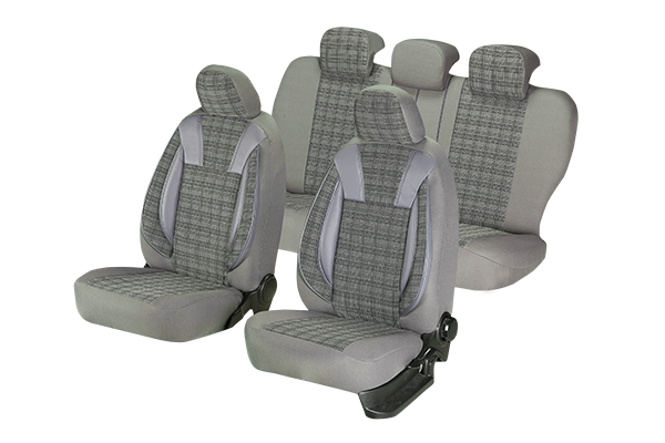 Set Huse Scaune piele si textil compatibile Skoda Octavia (2012-2020) GRI [7]