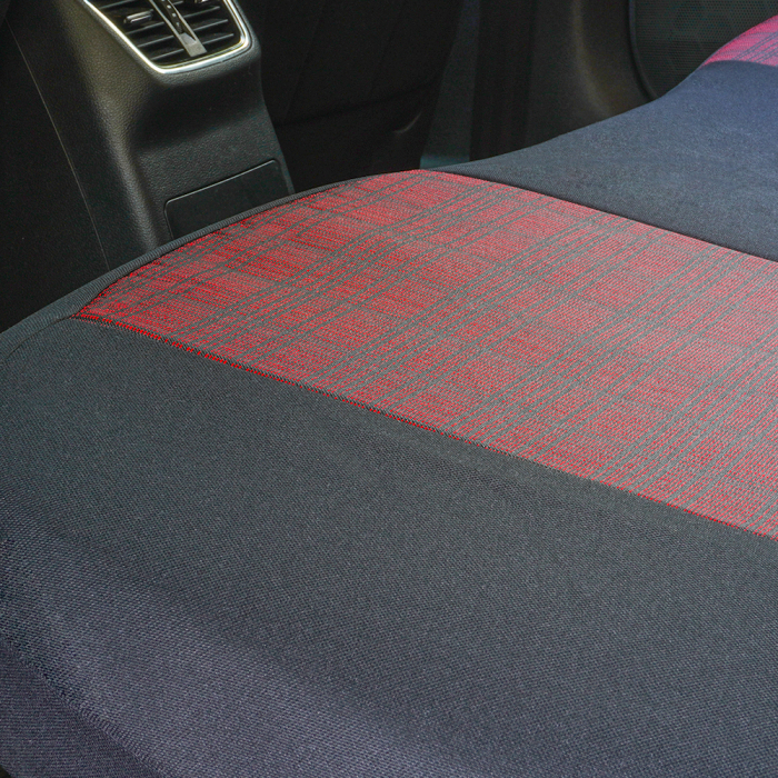 Set Huse Scaune piele si textil compatibile Skoda Octavia (2012-2020) ROSU [4]