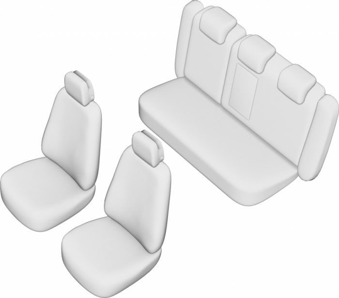 Set huse Scaun OPEL Insignia 2009 - 2016 bancheta fractionata Cu Tetiere Spate In Forma De L [2]