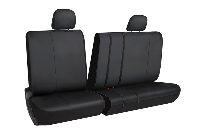 Set huse scaune piele  VW Passat B6 (2005-2010) Negru [2]