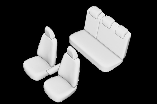 Set huse SCAUN SKODA OCTAVIA II 2004 - 2009 bancheta fractionata [3]
