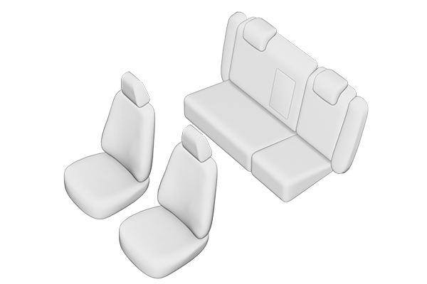 Set huse Scaun SKODA Octavia II 2004 - 2009 (bancheta fractionata) [3]