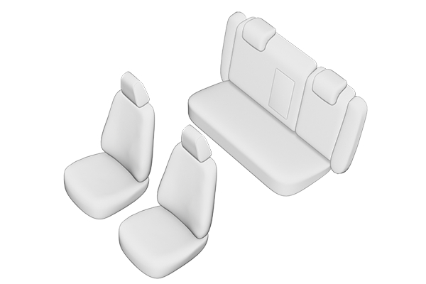 Set huse SCAUN SKODA OCTAVIA II FACELIFT 2010 - 2013 bancheta fractionata [3]