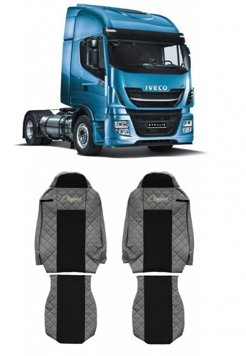 Set huse scaun truck IVECO STRALIS (2013-2022) Piele Ecologica [1]