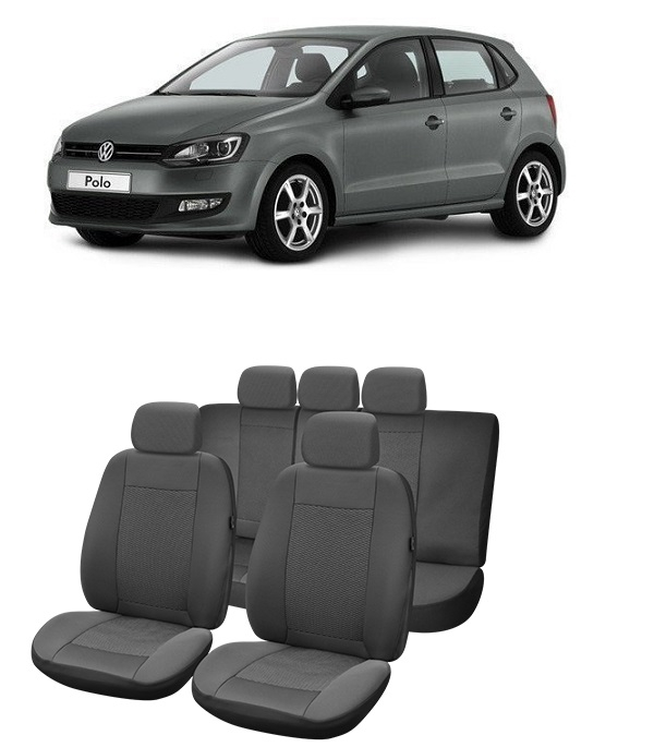 Set Huse scaune auto dedicate VW POLO 2009 - 2017 ( Compatibile cu sistem AIRBAG) [1]