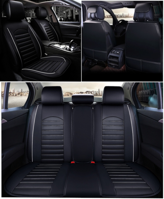 Set huse Scaune Auto VW Golf V (2004-2009)  Editie Lux Piele ecologica [2]