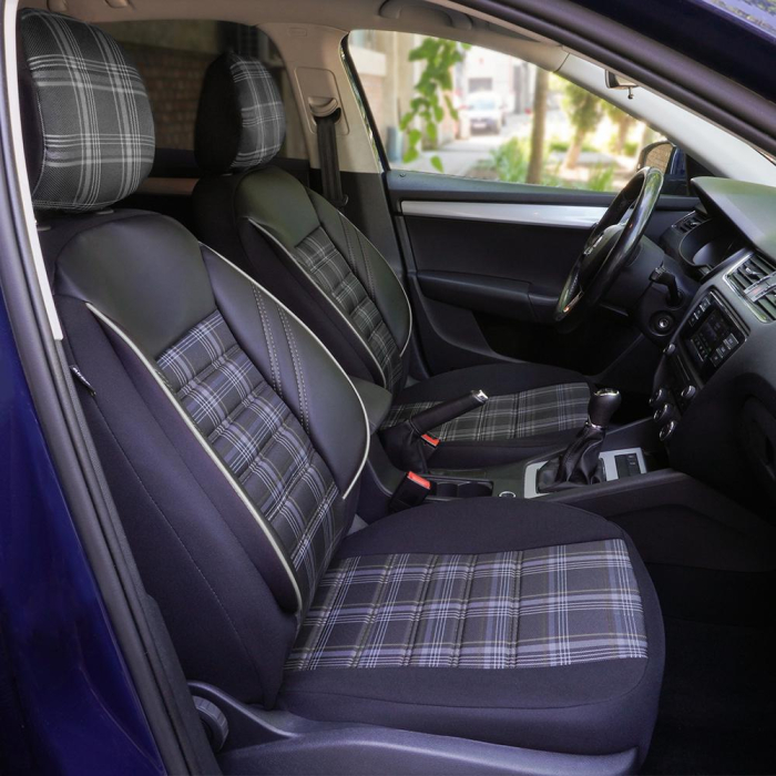 Set huse scaune compatibile Dacia Logan III 2021-2025  ( compatibile cu sistem AIRBAG) [4]