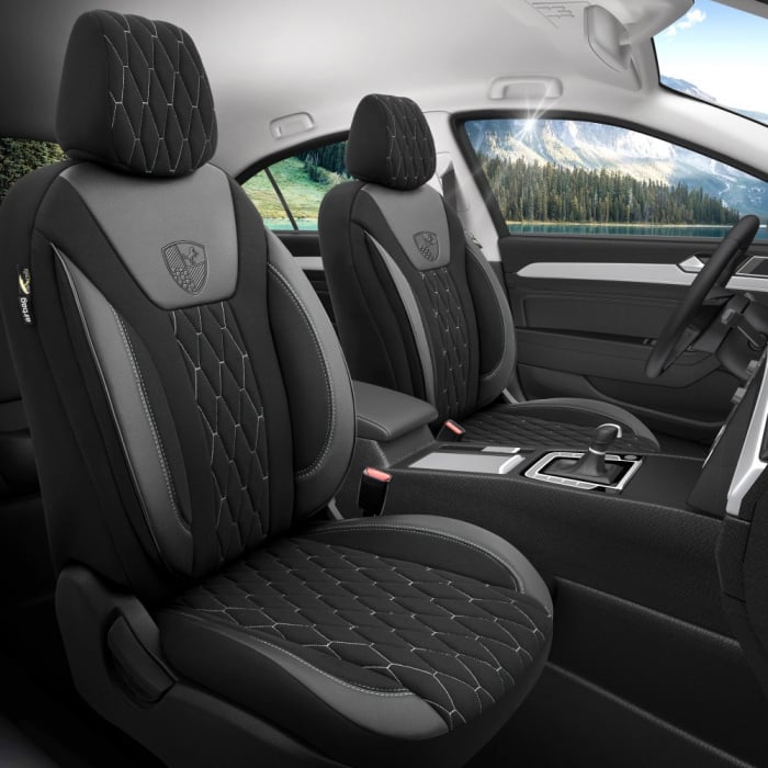 Set huse scaune compatibile Dacia Logan III 2021-2025  ( compatibile cu sistem AIRBAG) [1]