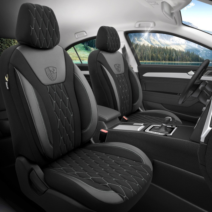Set huse scaune compatibile BMW X3 2003 - 2010  compatibile cu sistem AIRBAG [1]